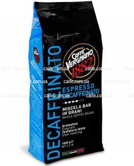 Кава в зернах Arabica Decaffeinato Caffe Vergnano 1882 1кг