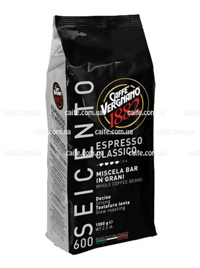 Кава в зернах Espresso Classico 600 Caffe Vergnano 1882 1кг Кава в зернах Espresso Classico 600 Caffe Vergnano 1882 1кг